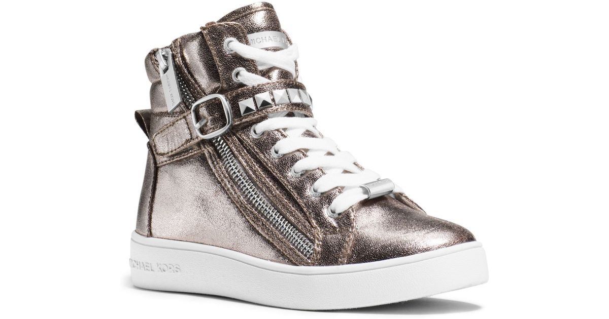 michael kors metallic sneakers