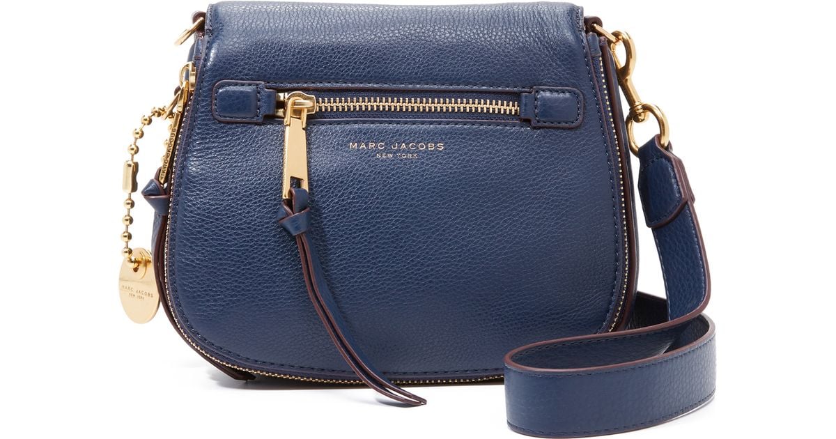 Marc Jacobs Recruit Small Saddle Bag in Blue Lyst