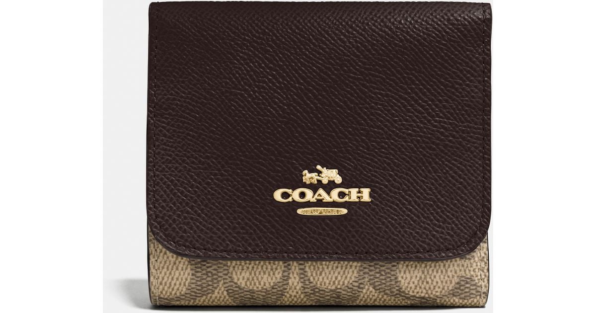 Coach Small Wallet Signature Top Sellers, UP TO 70% OFF 