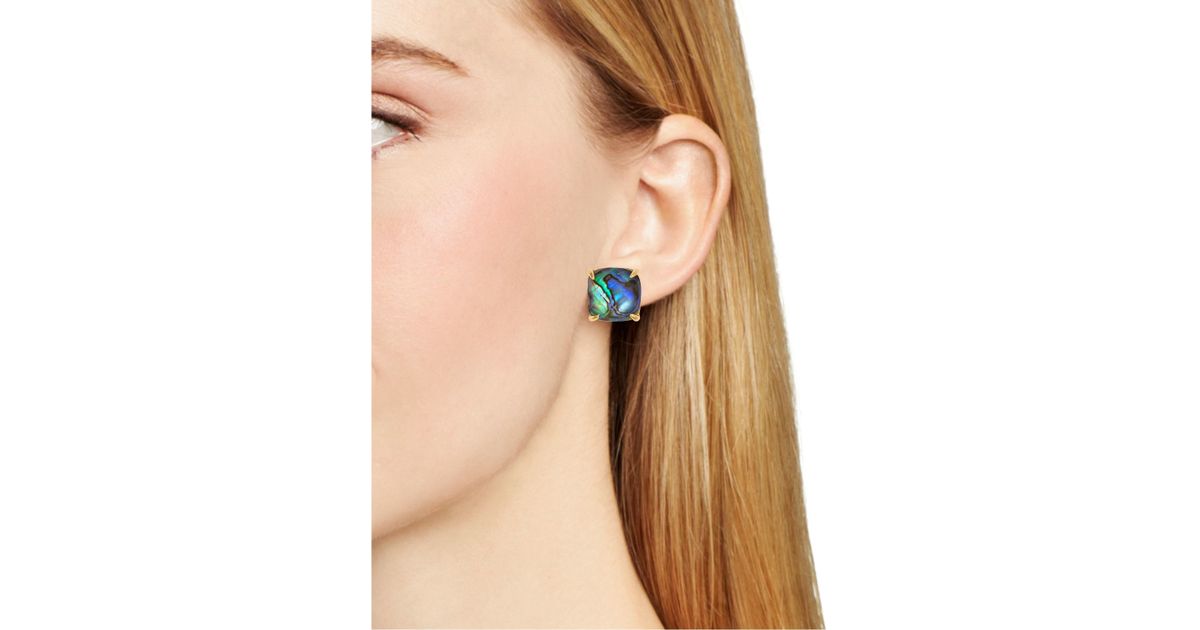 kate spade mini square stud earrings