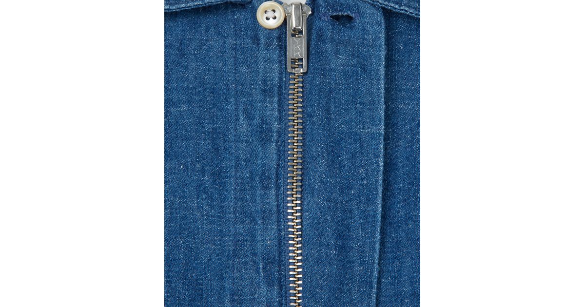 jeans shirt with zip