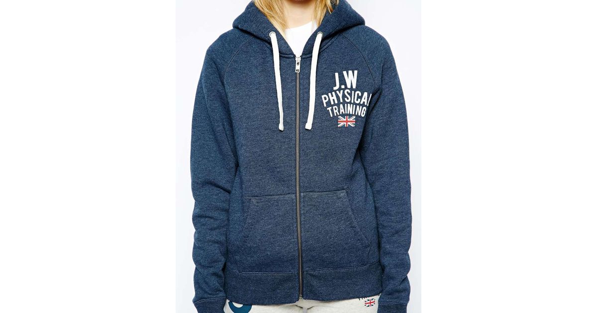 jack wills zip hoodie
