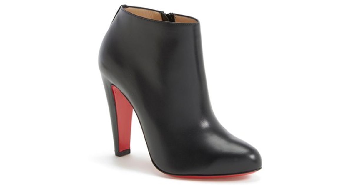 Christian louboutin \u0026#39;bobsleigh\u0026#39; Bootie in Black (BLACK LEATHER) | Lyst