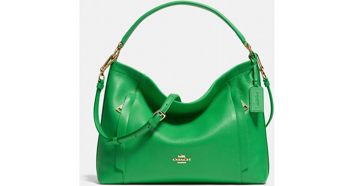 green coach purse