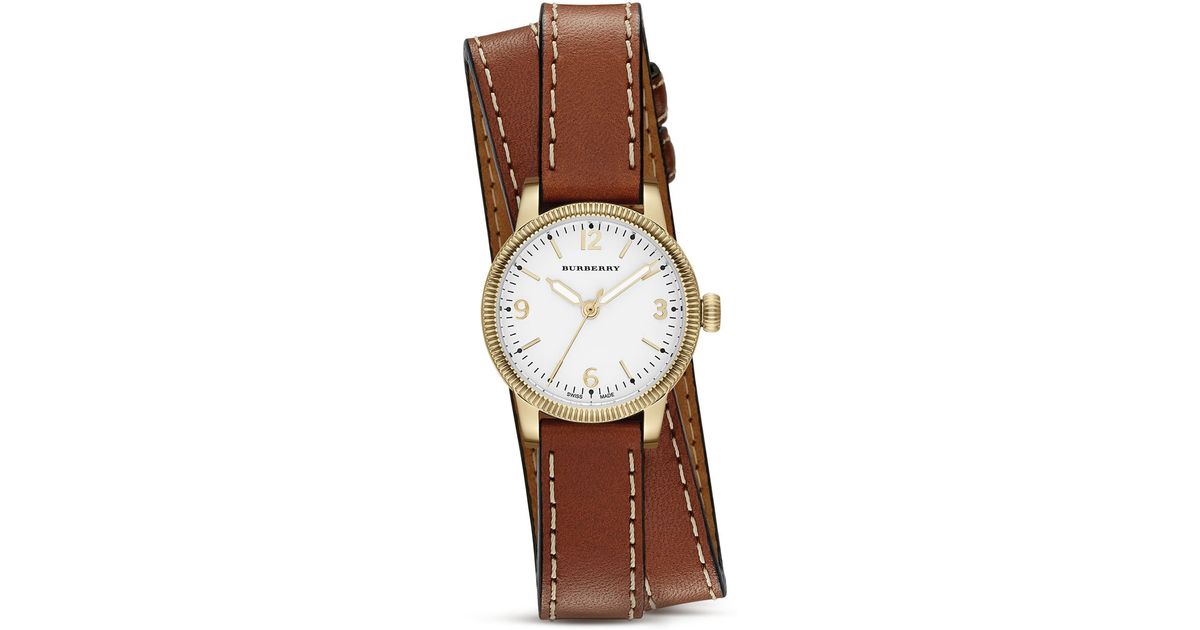 Double-wrap Watch in Cognac (Brown 