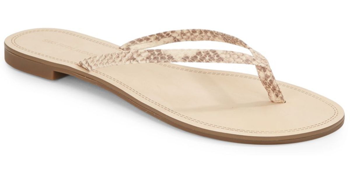 snakeskin flip flops