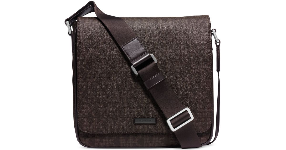 Lyst Michael Kors Jet Set Shadow Medium Flap Messenger Bag In Lyst Michael Kors Jet Set Shadow Medium Flap Messenger Bag In Brown For Men