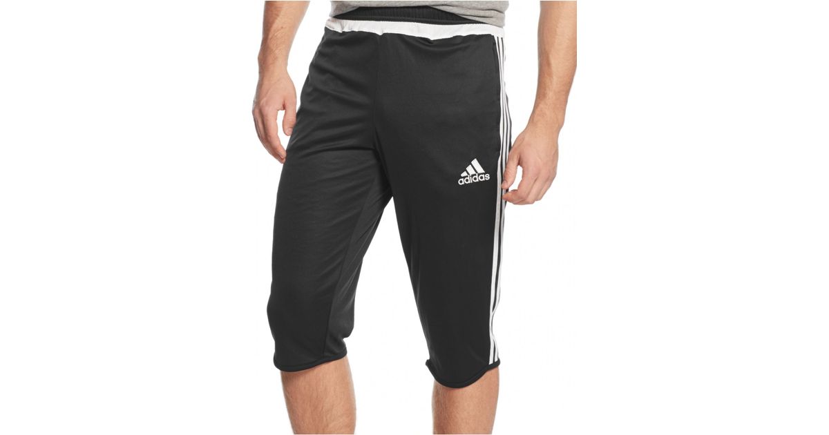 adidas Originals Synthetic Tiro 15 3/4 Length Climacool® Training Pants in  Black/White (Black) for Men - Lyst