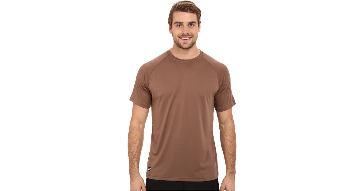 Under Armour Ua Tac Tech Tee in Brown for Men | Lyst