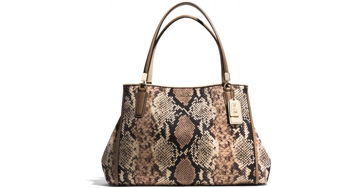 coach snake print purse