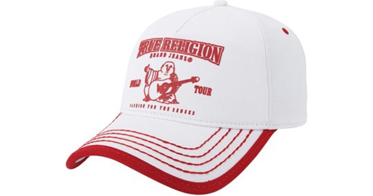 red true religion hat