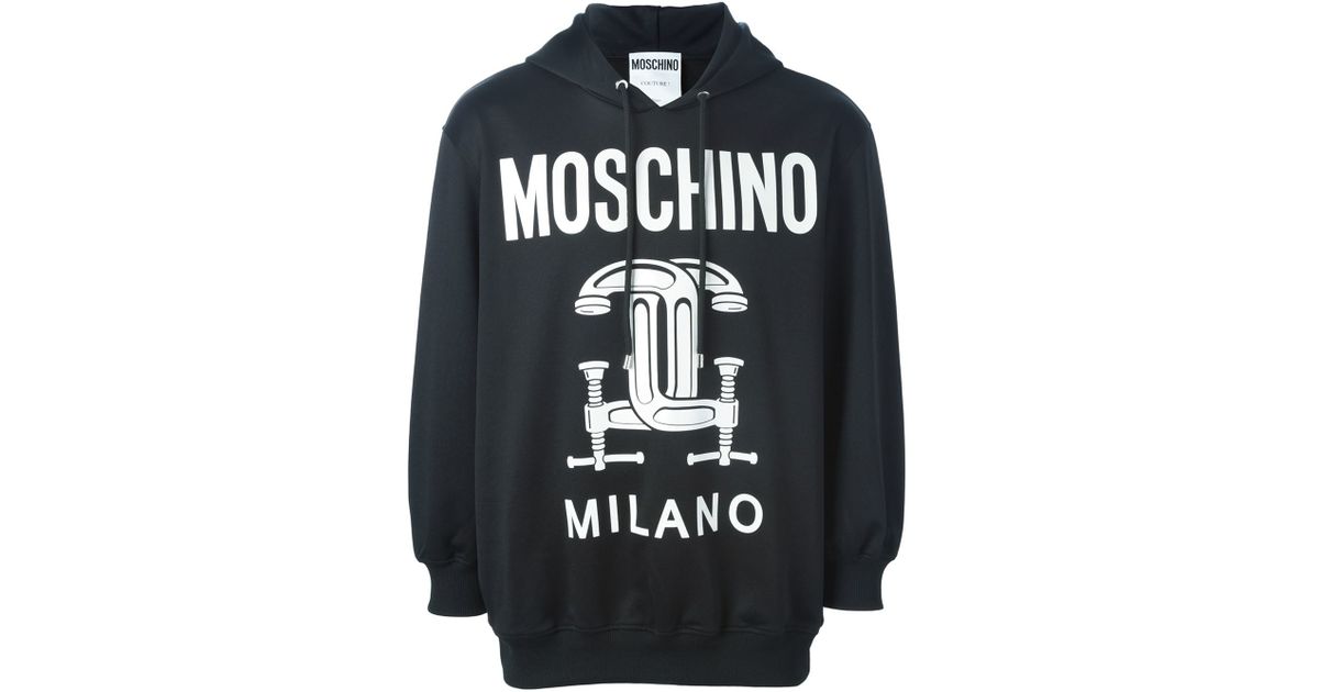 moschino black hoodie