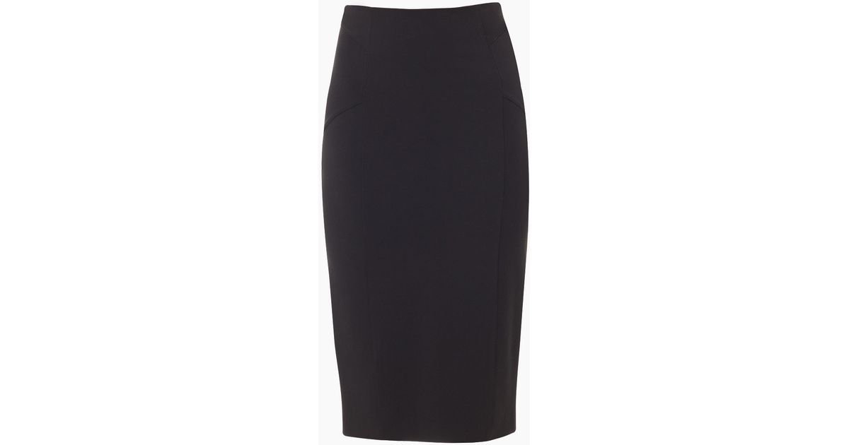 Veronica Beard Synthetic Vail High Waisted Seamed Skirt in Black - Lyst