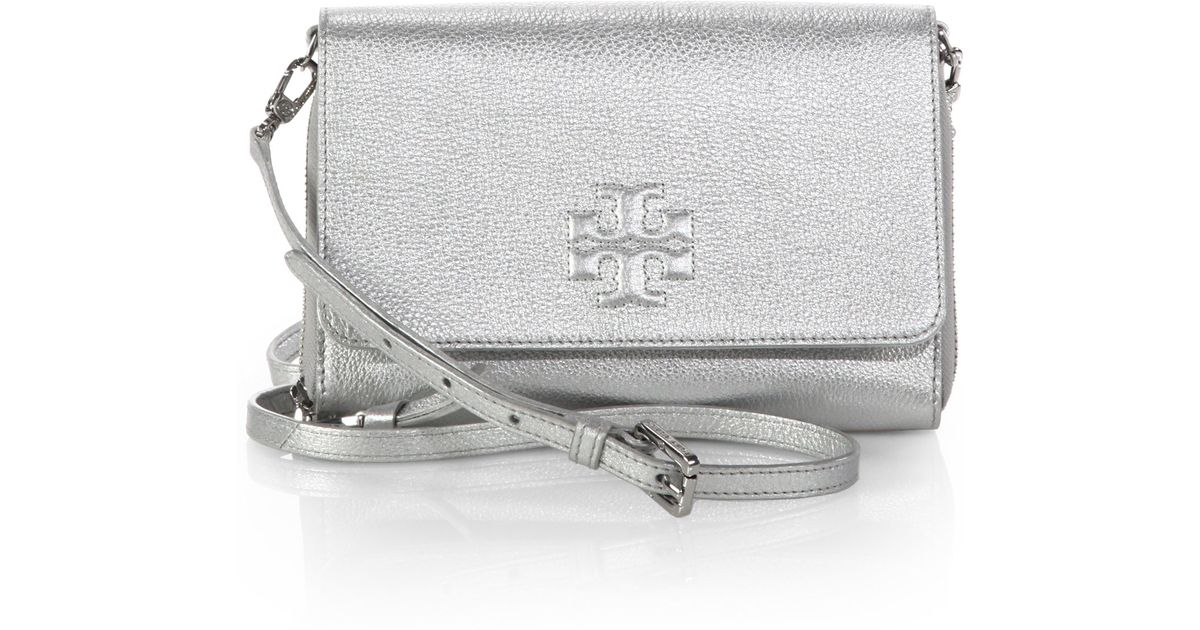 tory burch metallic crossbody bag