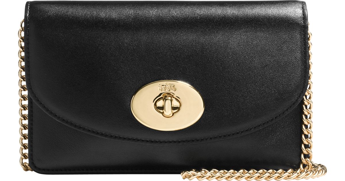 Lyst Coach Clutch Chain Bag In Black