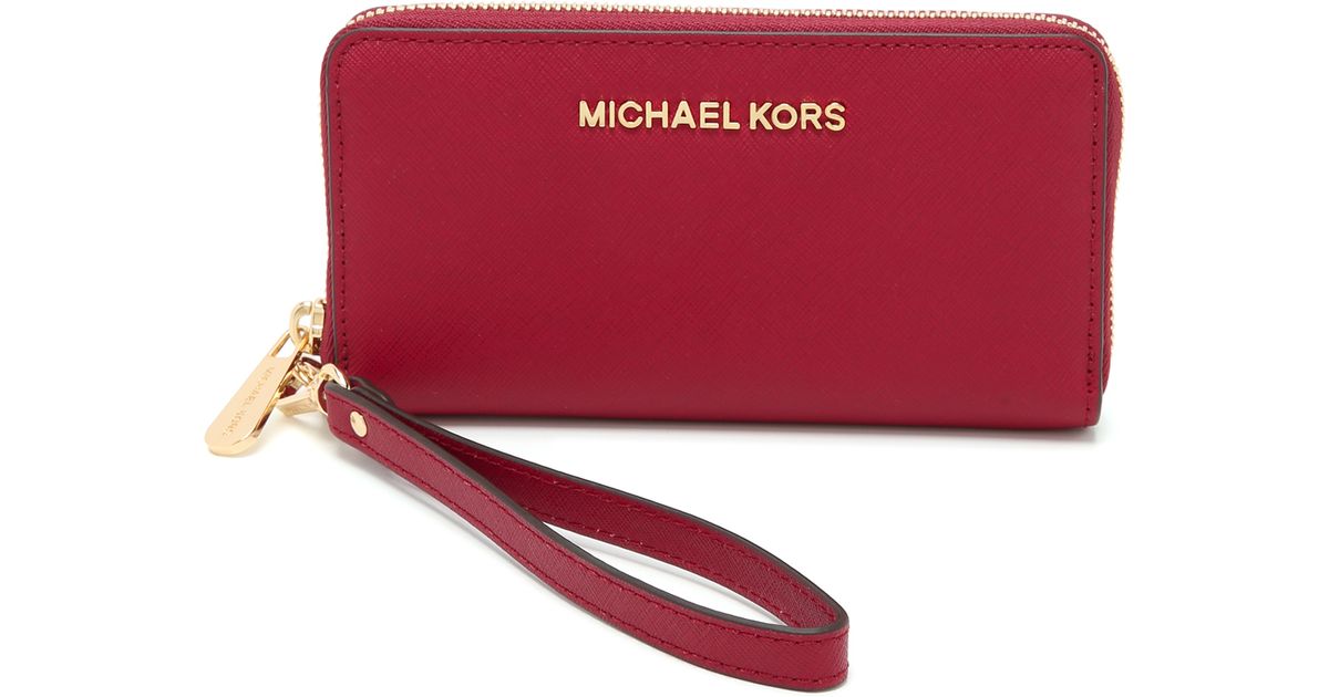 michael kors wallet maroon