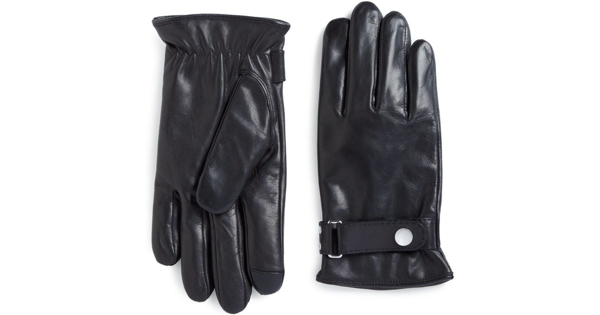 ralph lauren leather gloves