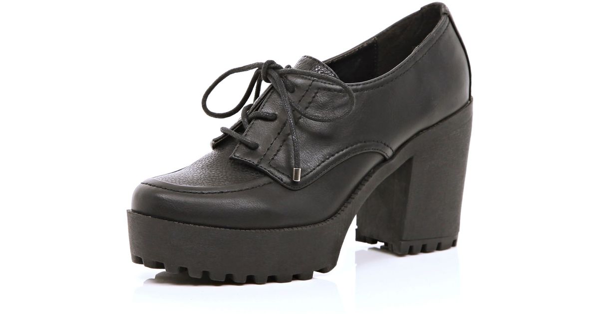 chunky heel platform shoes