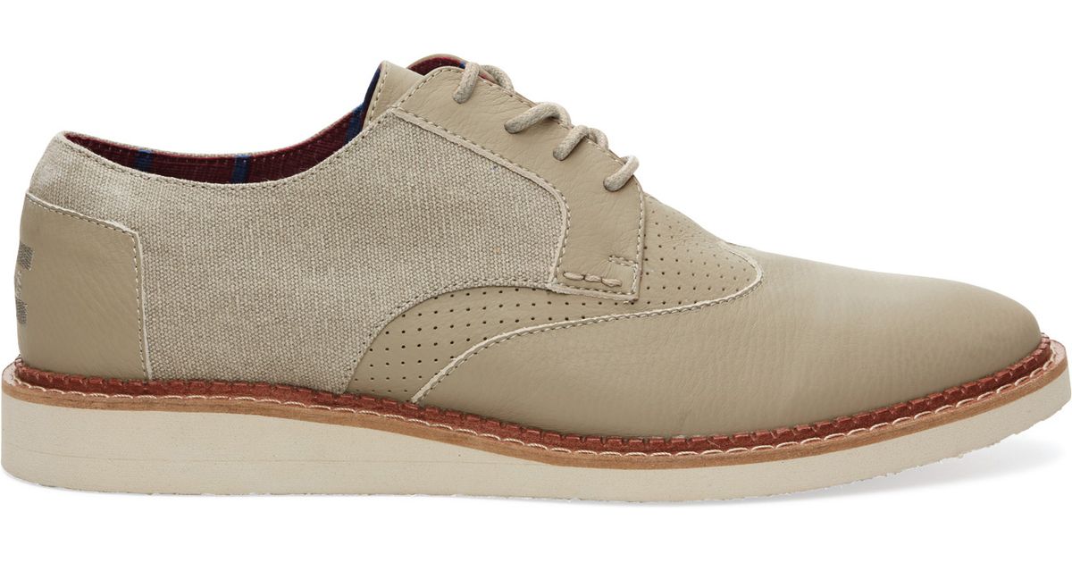 toms preston leather brogue