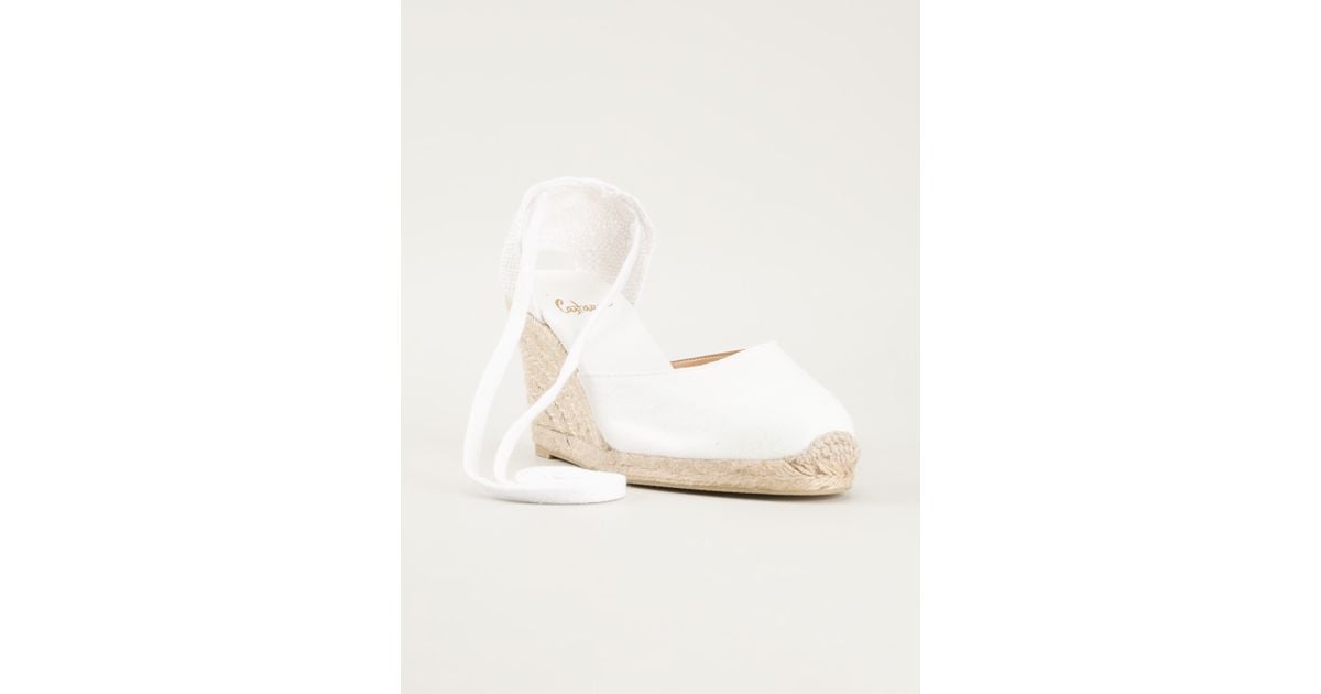 white castaner wedges