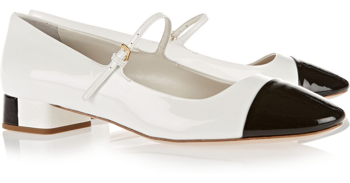 miu miu white flats