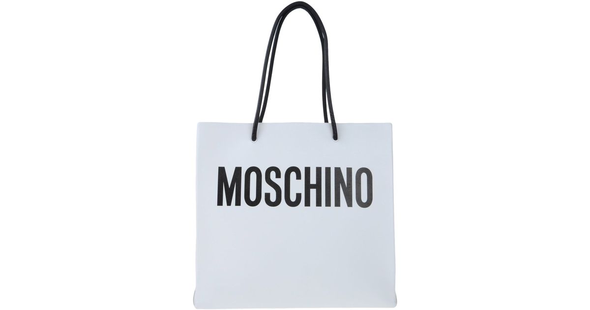 Moschino Fall Winter 19/20 logo shopping bag in black - 7414 8001 1555