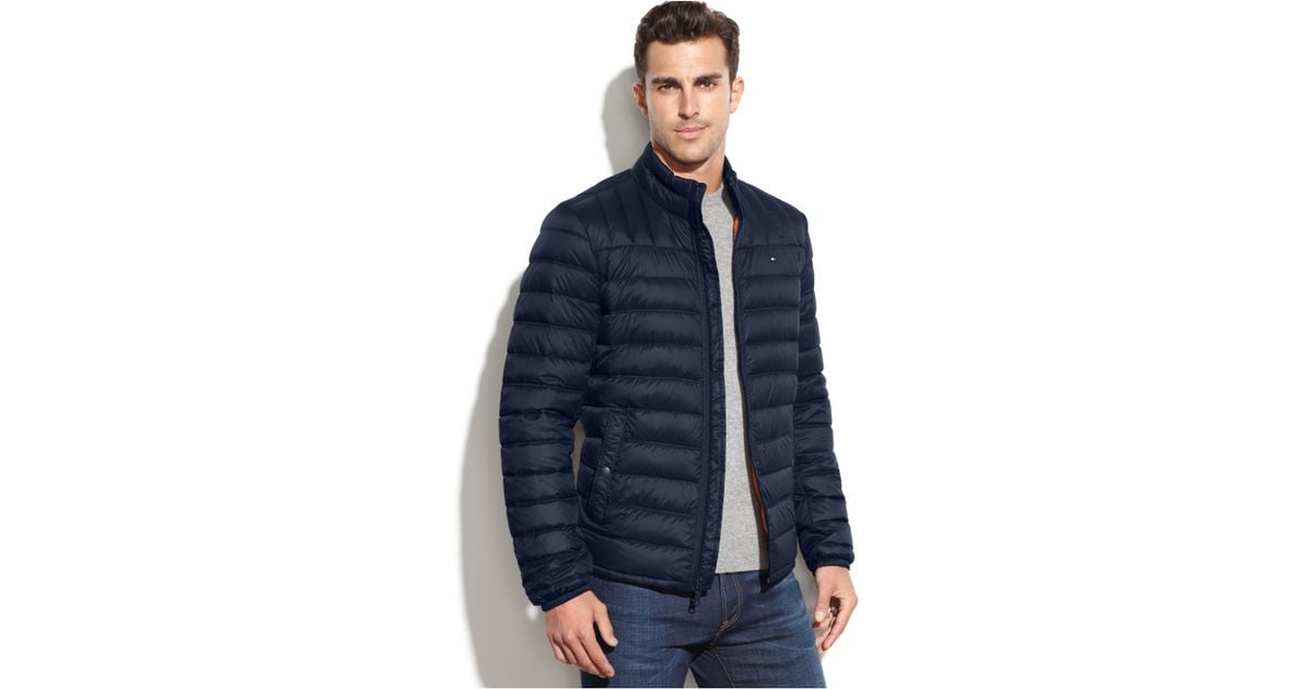 tommy hilfiger lightweight down quilted jacket