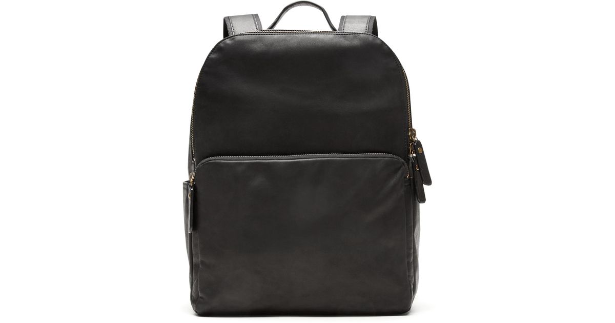 banana republic leather backpack