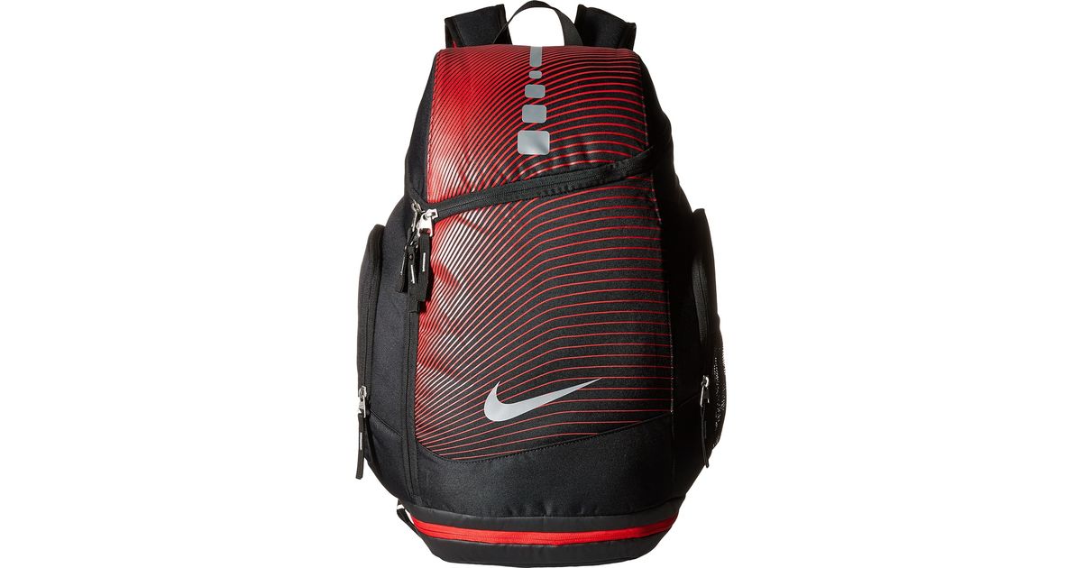 black and red nike elite backpack