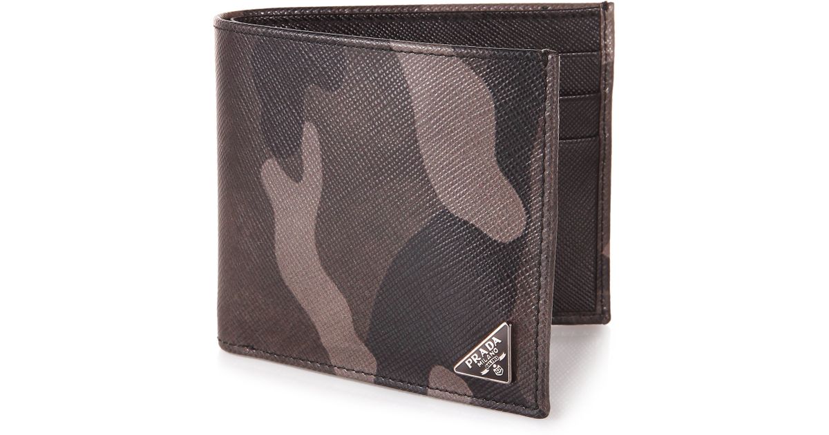 prada camouflage wallet