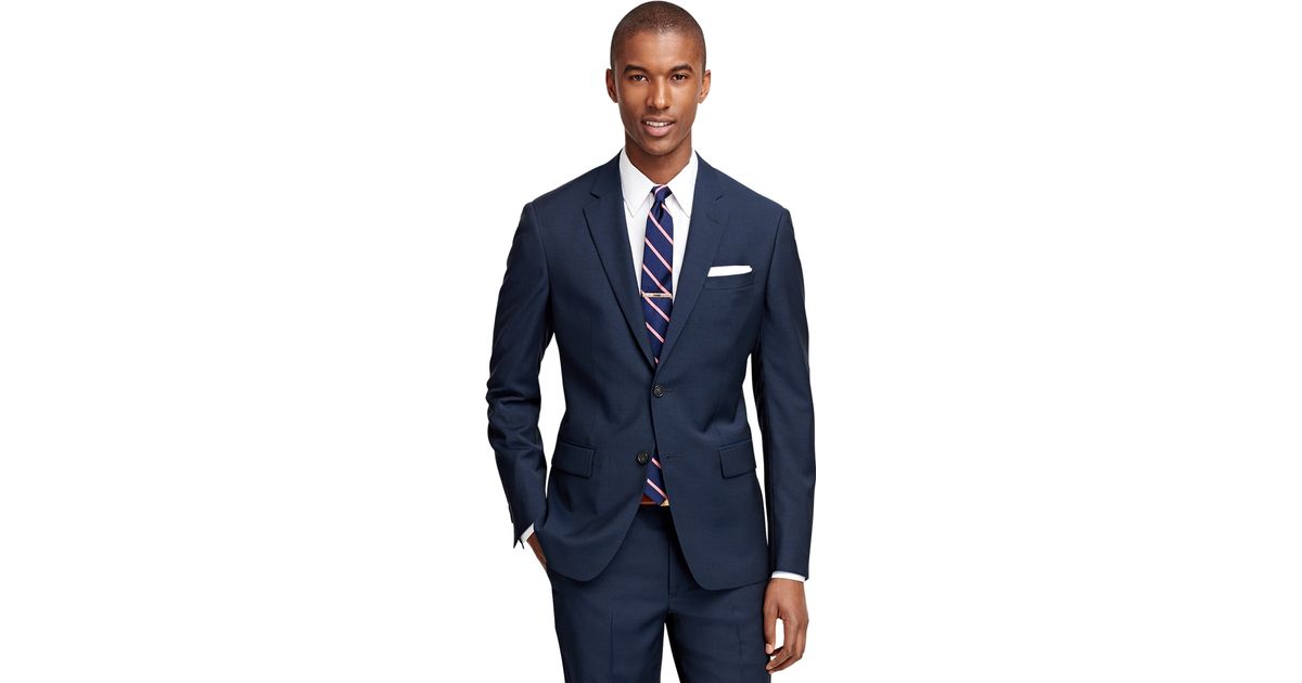 brooks brothers navy blue suit