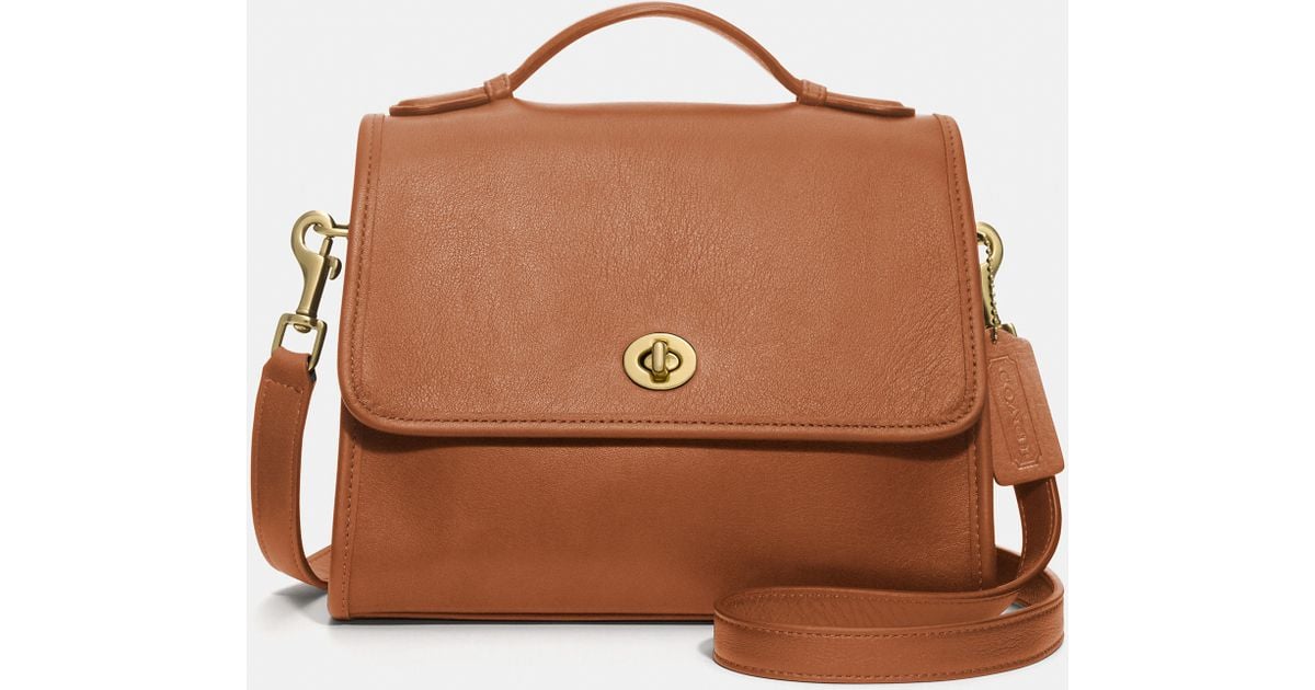 COACH Court Bag in Brown | Lyst