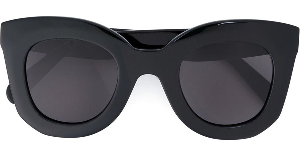 Celine 'marta' Sunglasses in Black | Lyst