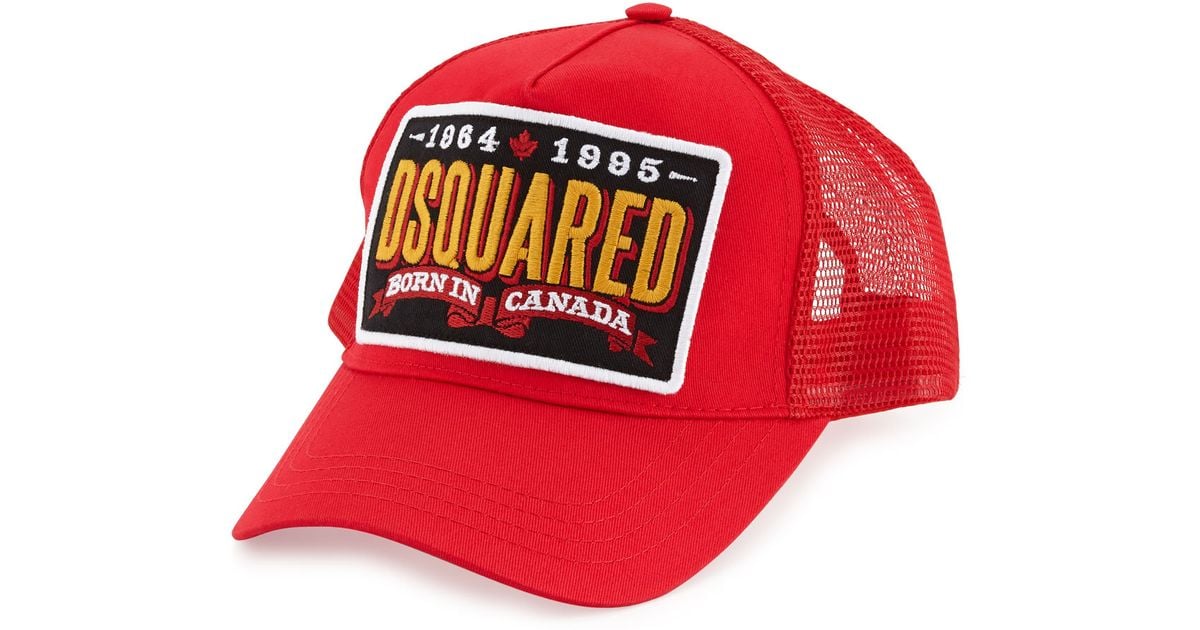 red dsquared cap