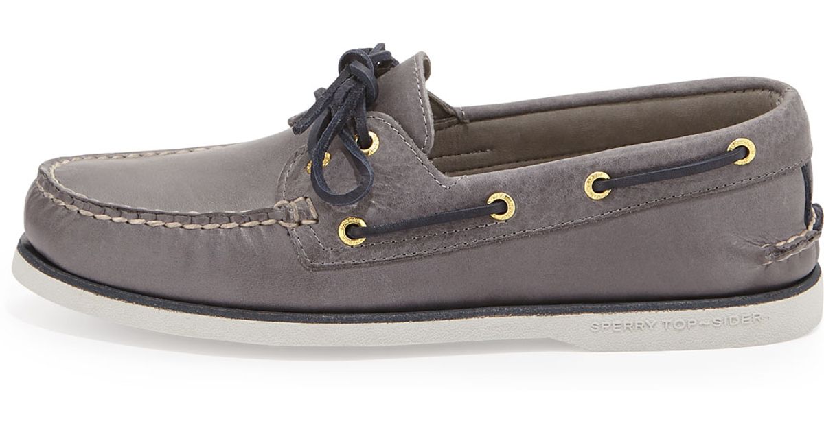 sperry gold cup grey