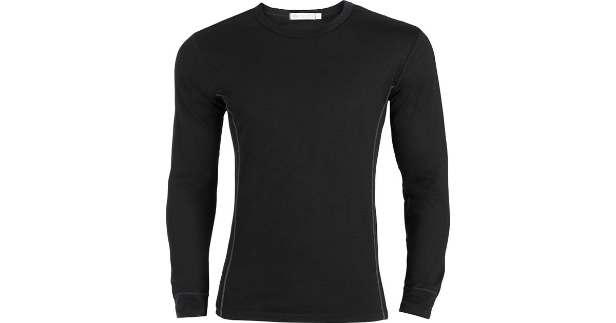 Sunspel Merino  Wool  Long  Sleeve  T Shirt  in Black for Men 