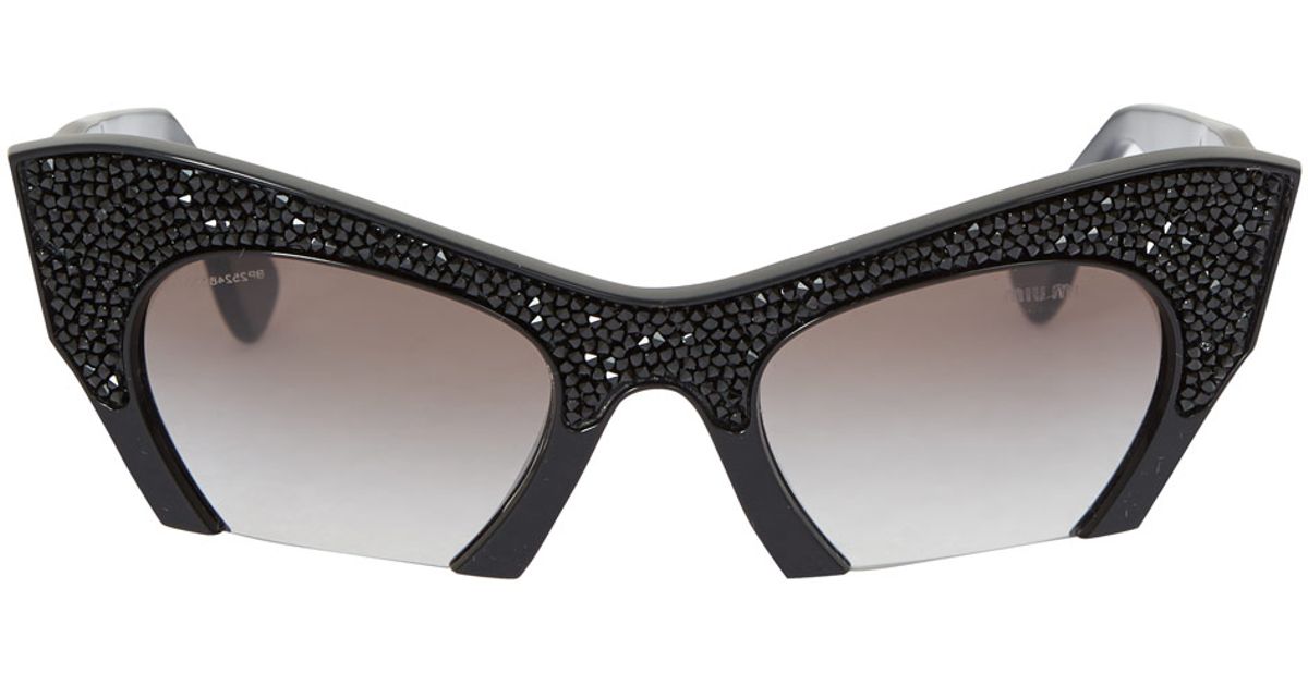 black glitter sunglasses