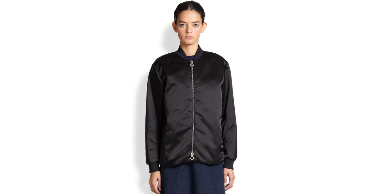 acne studios black bomber jacket