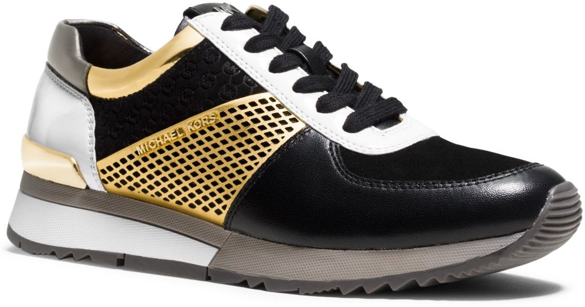 allie metallic leather sneaker