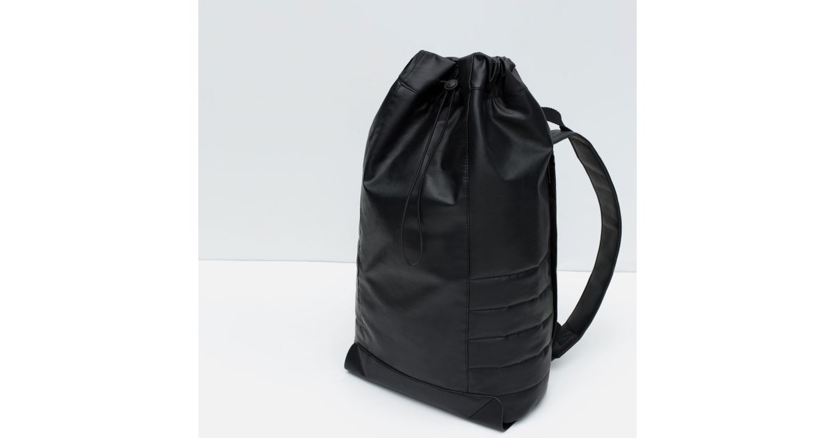 zara technical backpack