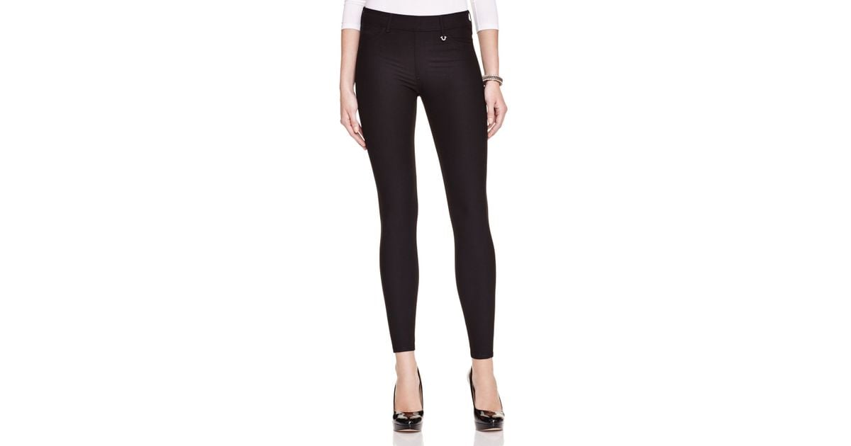 true religion black leggings