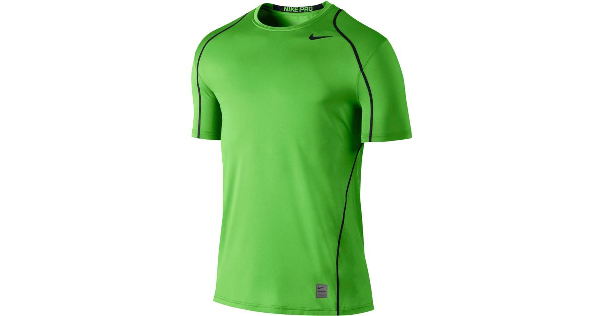Nike Men's Pro Cool Fitted Drifit Shirt in Green for Men Lyst