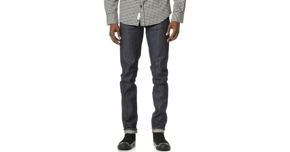 nudie thin finn dry selvage comfort