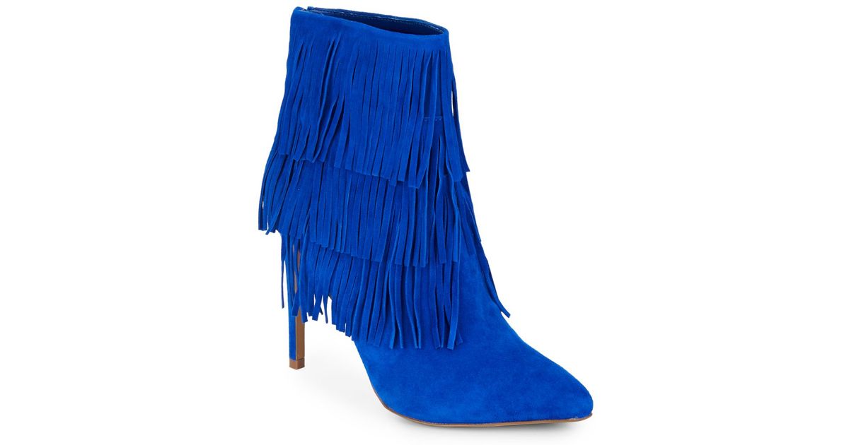 steve madden blue suede boots