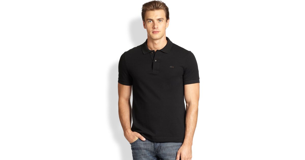 lacoste black crocodile