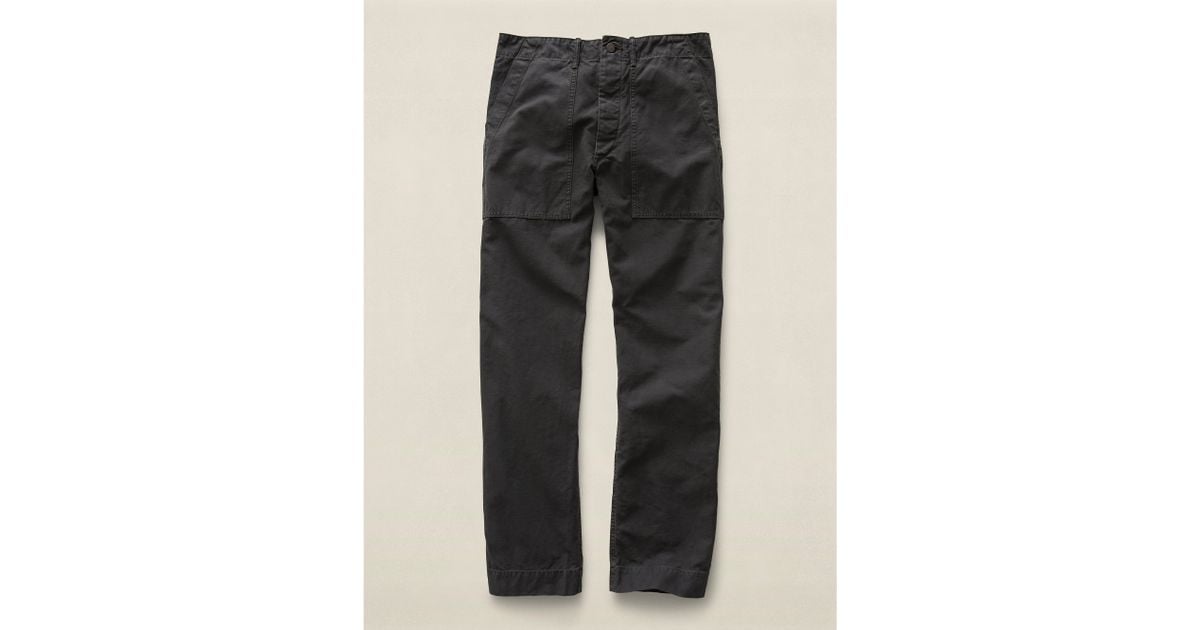 RRL Army Cotton Utility Pant in Black for Men Lyst