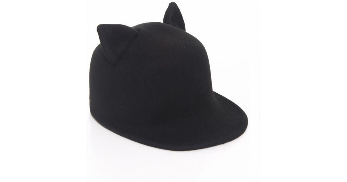 baseball cap with cat ears