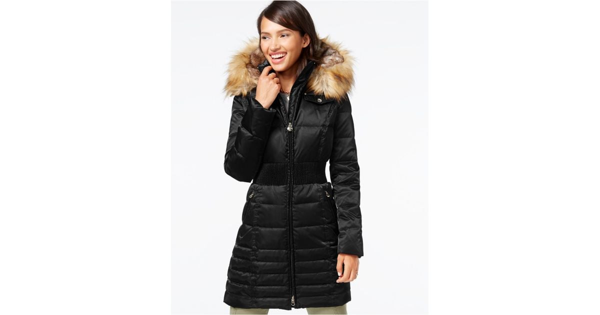 laundry by shelli segal black puffer coat