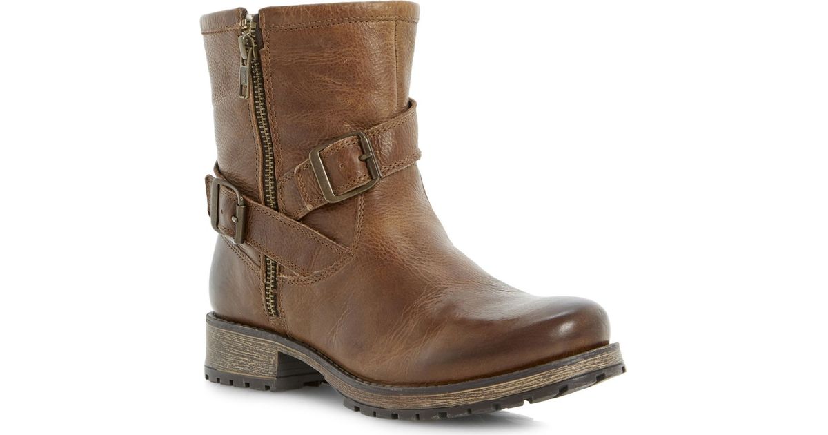 dune studded biker boots