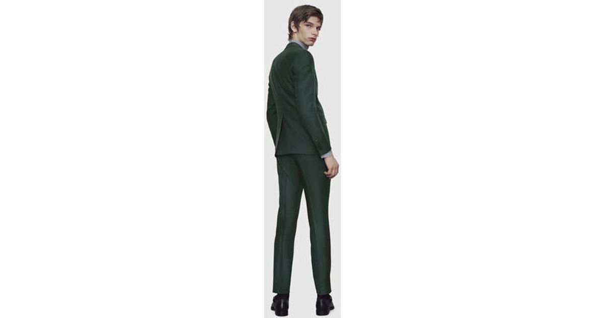 Gucci Monaco Wool Mohair Suit in Green for Men | Lyst